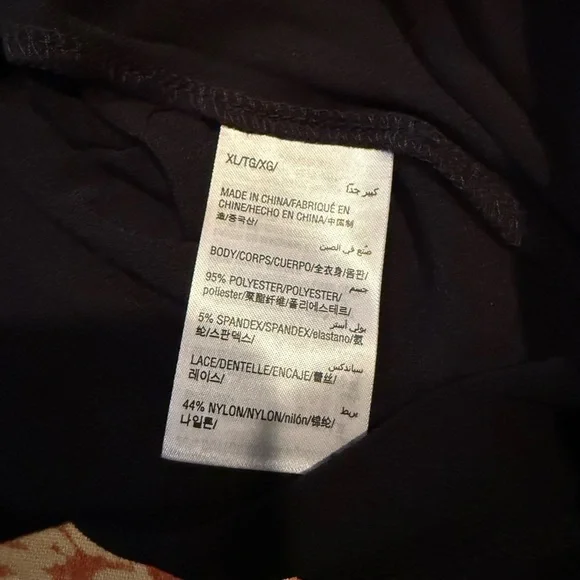 NWT INC International Concepts Black Pullover w Lace Sleeve & Shoulder Accents - Picture 3 of 11